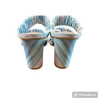 New Deltan Colette Printed Three Brand Dress Sandals 7 Size undefined Photo 3