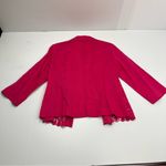 Chico's Chico’s Cutwork 100% Linen Blazer Pink Laser Cut Jacket Size 1 US Size M / 8 NEW Photo 11
