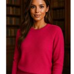 Old Navy  Crewneck Wool Sweater XS Fuchsia Pink Cozy Buttery Soft Winter Classic Photo 1