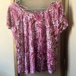 Lucky Brand  Paisley Print Women's Top - Pink large Photo 0