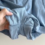 Good Luck Gem Paperbag High Waist Belted Shorts, Dusty Blue, Size Medium Photo 8