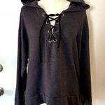 Victoria's Secret Victoria’s Secret Pink Lace Up Sweatshirt Photo 0