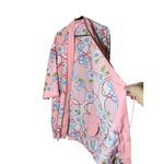 Vintage Cruz Pink Floral Long Line Kimono Size undefined Photo 2