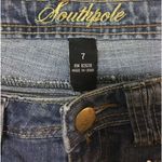 Southpole Juniors  Boot Cut Medium Wash Flap Pocket Jeans with Rhinestone Bling 7 Photo 5