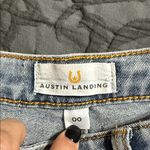 Austin Landing size 00 rhinestone studded blue jeans dressy going out new years Photo 7