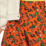 Topshop  Shorts Ditzy Floral High Waisted Orange Photo 3