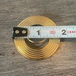 American Vintage Set of Vintage Scarf Clips, Gold Tone Heart and Circle Design Photo 2