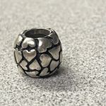 Authentic Retired Pandora 925 ALE Ball 0f Hearts Bead Charm Bracelet Silver Photo 1