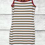 SheIn Rainbow Striped Sleeveless Ribbed Knit Mini Dress Size XL Photo 0