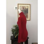 Grame XL Red Turtleneck Long Sleeve Knit Tunic Sweater Photo 3