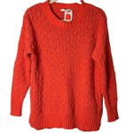 Seven7  Hibiscus Coral Textured Chenille Sweater NWT‎ Small #7M7800B Photo 0