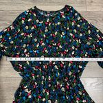 ZARA Women Multicolor Floral Long Sleeve Fit & Flare Short Jumpsuit Dress Size M Photo 7