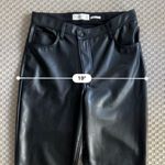 Abercrombie & Fitch NWT Vegan Leather 90s Straight Pant - Black - Size 30/10s Photo 10