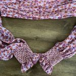 Amur Hilda Off-The-Shoulder Floral Print Crop Top Photo 2