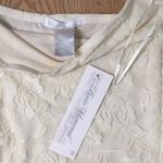 B30 Bundle Of 2 Lacey Ruched Dresses Stretchy Blue Ivory/Cream Size Medium Photo 5