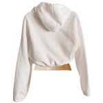 SheIn Cruise Night Large Graphic White Cropped Short Hoodie ~ Women's Size SMALL Photo 1