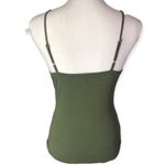 Foschini All Women Olive Green Floral Lace Front Strappy Bodysuit Size 10 Photo 81