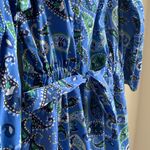 Croft & Barrow Croft & Borrow Splitneck Shirtdress- Blue Paisley Photo 3