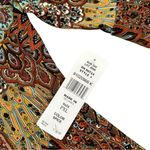 NEW MSK Abstract Print A Line Dress Size PXL Brown Photo 5