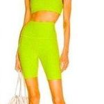 Beyond Yoga Women’s  space dye high biker shorts Matcha Lime Green Photo 1