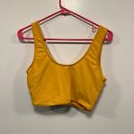 Kortni Jeane Coral Reef swimsuit! Tankini bikini color block yellow white & green swim top! Photo 4
