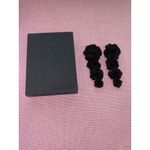 Shashi Lily Earrings in Black Womens New with Box Dangle Drop Flowers Photo 6