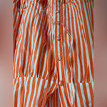 Olivia James The Label Tiered Stripe Mini Dress Size Small Orange Photo 2