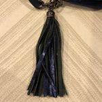 Mario Valentino  Blue Small Tassel Shoulder Bag Photo 2