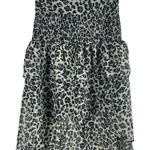 Walter Baker Minty Skirt Olive Leopard High Low Size 4 Photo 0