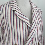 Anthropologie  Dolan Lined Striped Double Breasted Blazer Size Small Photo 1