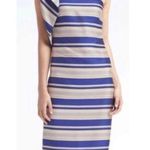 Banana Republic NWT  Striped One Shoulder Dress Photo 0