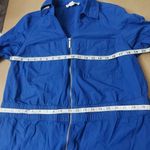 MICHAEL Michael Kors Front Zip Plus Size Shirt Dress Dopamine Classic Minimalist Blue Photo 4