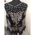 Bila Plus size XXL Black White Floral Sleeveless Top boho Flowy V Neck Photo 1