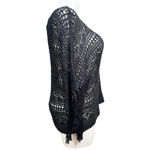 Lauren Ralph Lauren Black Crochet Poncho Shrug XL NWT Photo 5