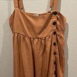 Urban Outfitters Lindsay Button-Up Tan Brown Mini Dress Photo 2