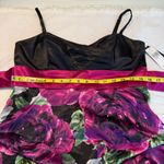 Iz Byer NEW Iz Beyer Y2K Floral Bubble Dress Juniors Size 11 Prom Party HoCo Retro Black Photo 11