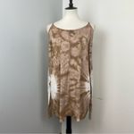 PPLA  Petra Tan & White Tie Dye Cold Shoulder Long Sleeve Top Large Photo 2