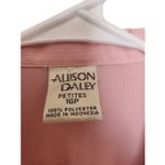 Allison Daley Vintage  Pink Flowy Textured Button Front Collared Blouse sz 16 Pre Photo 5