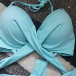 Cupshe Wrap around bikini top size Xl with build in bra by Cup She light pale b… Photo 1