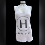 Forever 21 Hope Sheer Tank Top Muscle Tee White And Black Women’s Size M Photo 1