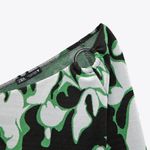 ZARA JACQUARD ONE LONG SLEEVE SHOULDER CROP TOP GREEN/BLACK/WHITE Size S NEW Photo 10