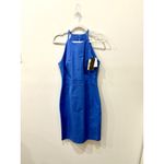 Banana Republic NWT  Bi-Stretch Racer-Neck Sheath Mini Dress Blue Women's Size 8 Photo 2