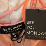 See You Monday  LA Orange and pink tie-dye maxi slip dress. Size Xs. Photo 2