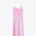 ZARA midi dress satin effect slip maxi wedding party coctail Photo 7