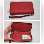 Michael Kors Jet Set Travel Wallet Handbag for Women - Scarlet - 4*7” Inches Photo 1