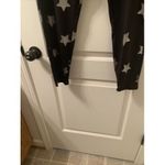 Live Love Dream  Star Print Leggings Black Silver Yoga Workout Women's Size XL Photo 6