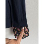 J.Crew Leopard Cuffs Tippi Wool Sweater In Navy Pink Mod Leopard Size Large Photo 8