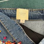 Francesca's Embroidered Denim Skirt Photo 3