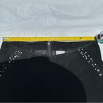 wilson's leather Maxima black suede flare pants with rhinestones swirl. Sz 6 Photo 5