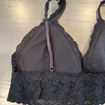 Hanky Panky  Supima® Cotton Padded Lace Trim Black Bralette Photo 6